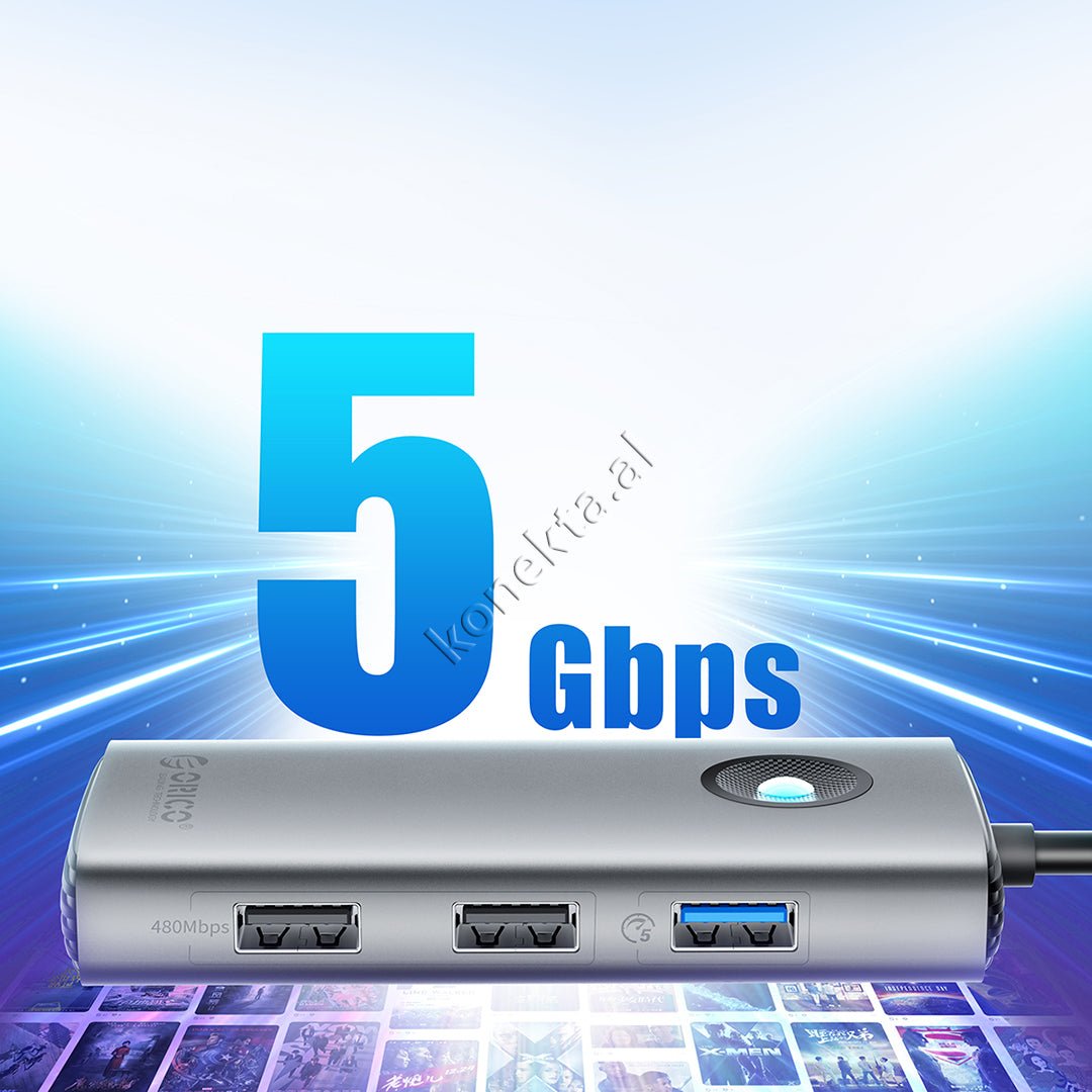 Orico Adaptor HUB Me Shumë Porta 5 në 1 - Thumbnail 7