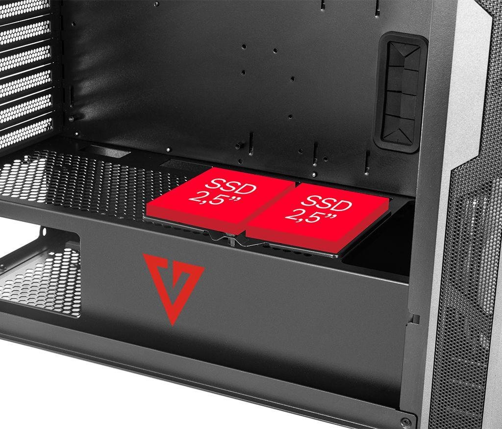 Modecom Volcano Amirani ARGB Case, Black, Midi Tower - Thumbnail 8