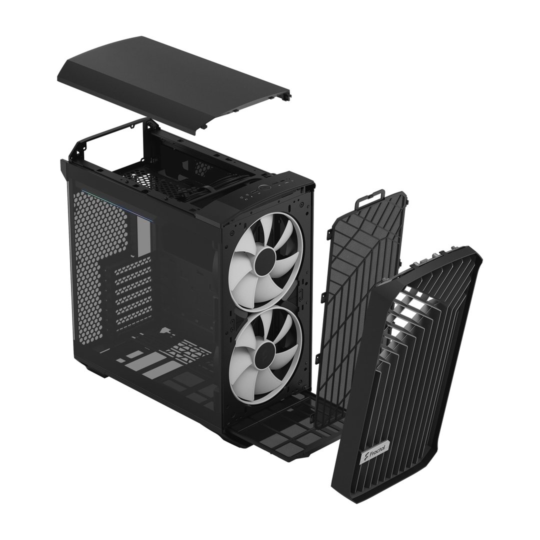 Fractal Design Torrent Compact Case, Black TG, Black - Thumbnail 12
