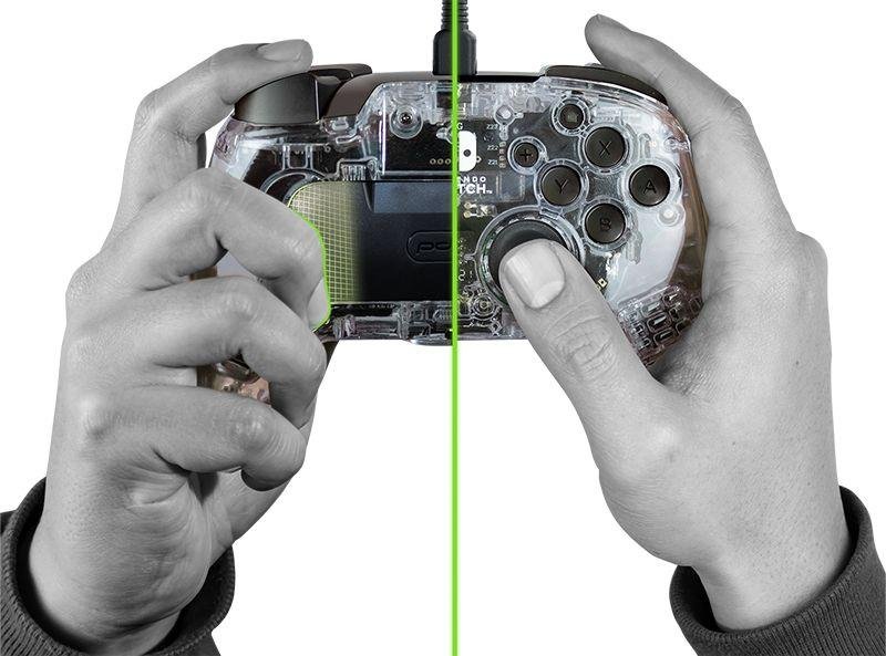PDP Afterglow Deluxe+ Audio Controller, Transparent, Wired - Thumbnail 3