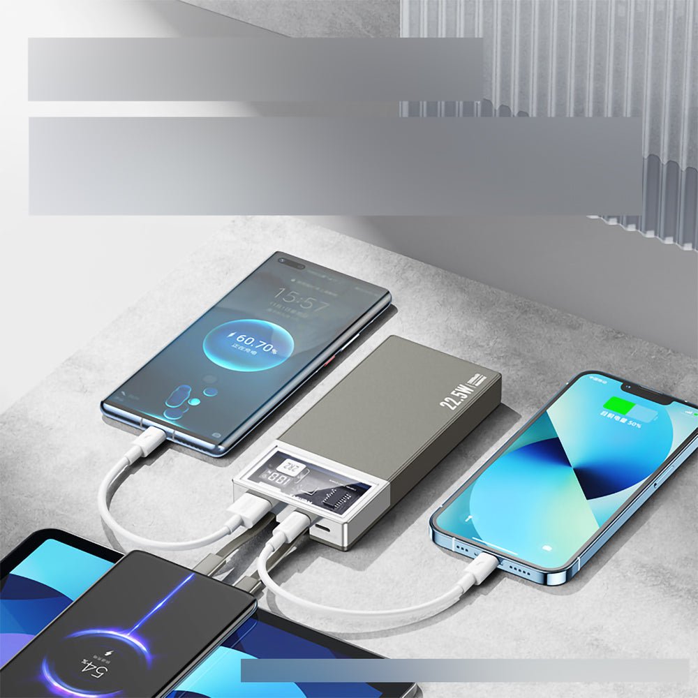 Remax 20000mAh External Battery, Blue / Silver - Thumbnail 2