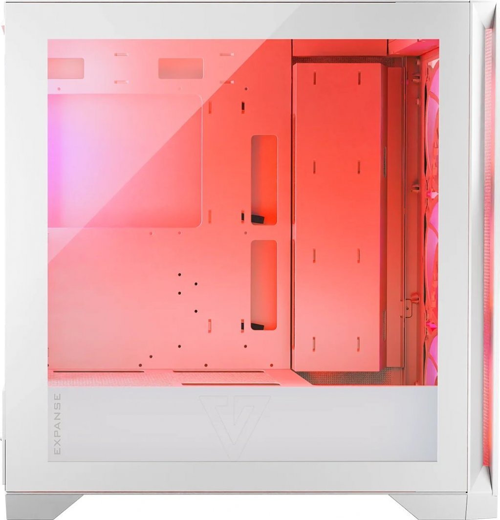 Modecom Volcano Expanse S Apex ARGB Case, White, Midi Tower - Thumbnail 5