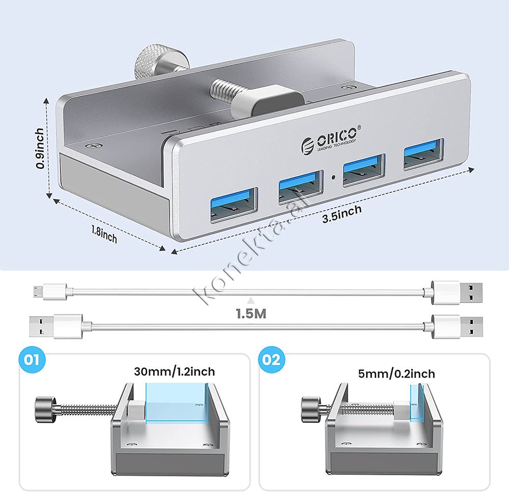 Orico Metal USB 3.0 Hub, 4 Ports - Thumbnail 14