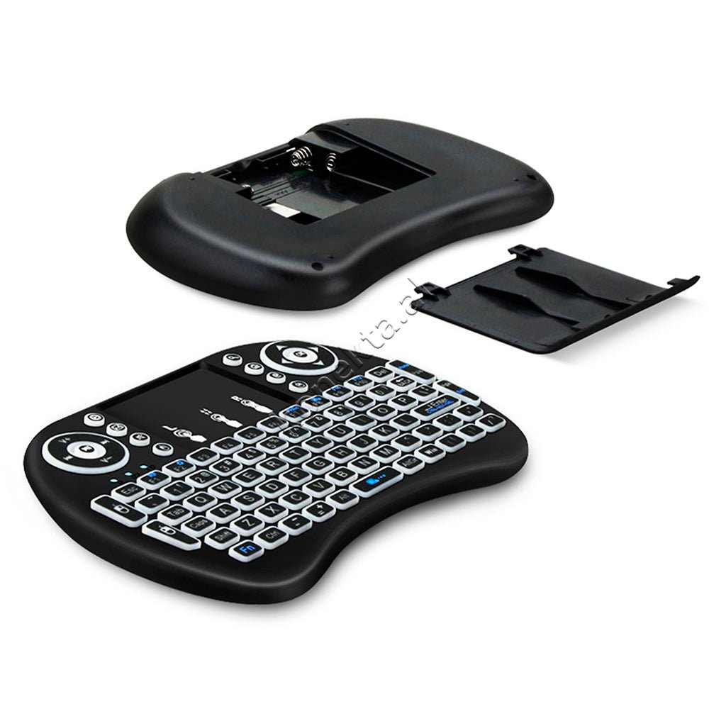Tjetertjeter i8 Wireless Remote Control, Black, RGB Lighting, Keyboard and Mouse Combo - Thumbnail 8