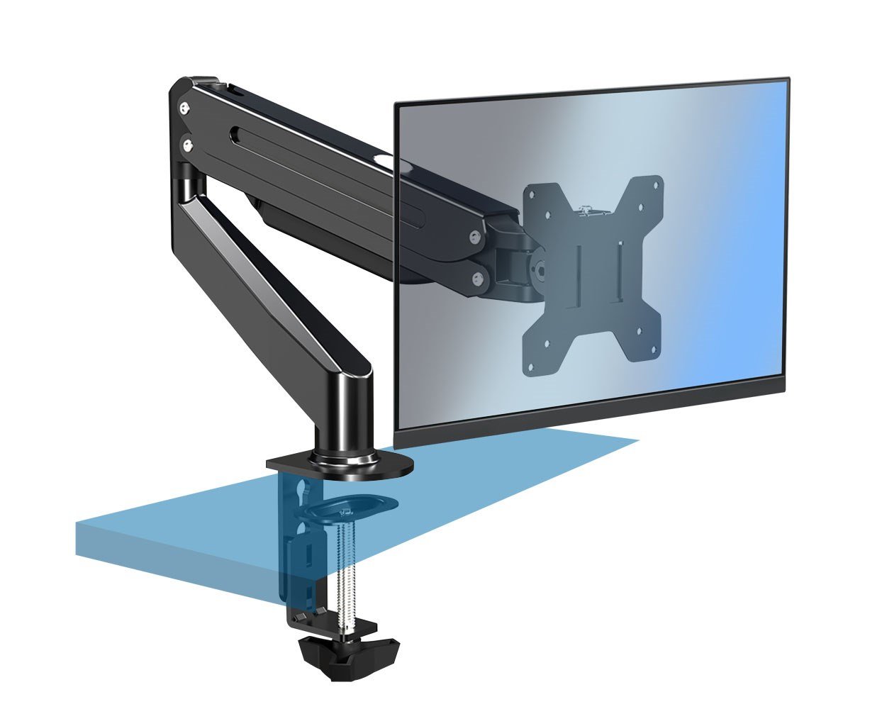 Esperanza ERW019 Monitor Stand, 27-inch, Black - Thumbnail 2