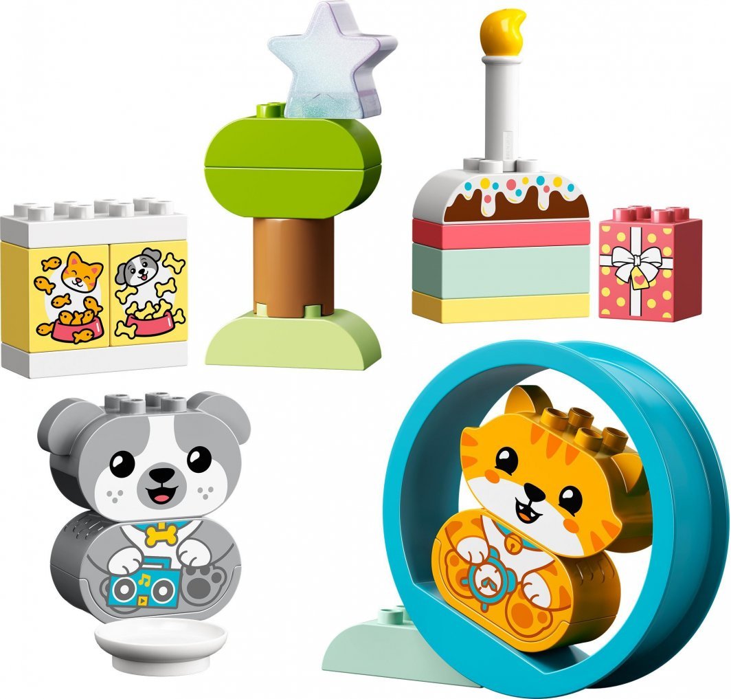 LEGO DUPLO 10977 My first puppy and kitten making sounds, 22 pieces - Thumbnail 8