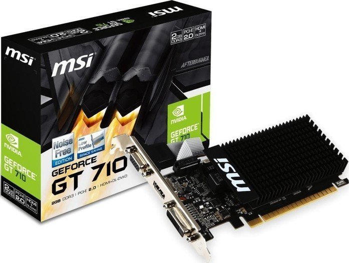 MSI GeForce GT 710 Low Profile 2GB DDR3 Graphics Card - Image 1