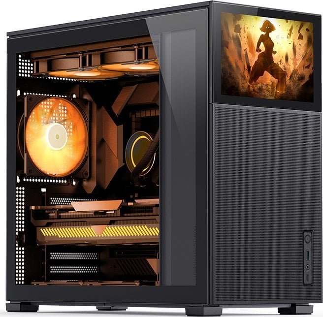 Jonsbo D41 Case, Black, Midi Tower - Thumbnail 2