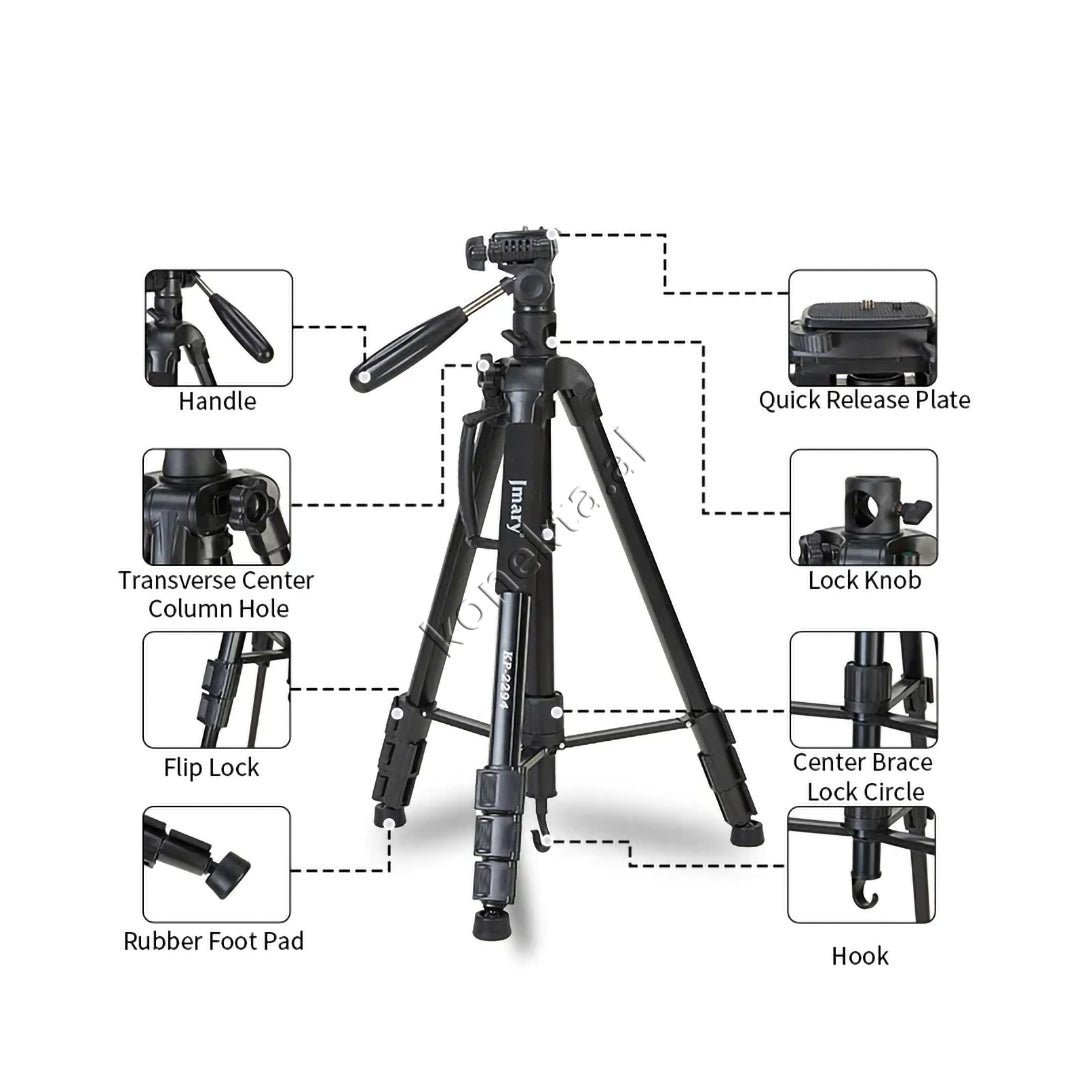 Jmary Trekëmbesh Tripod Profesional i Çmontueshëm - Thumbnail 5