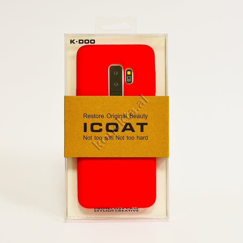 K-Dook-Doo iCoat Case for Samsung S8, S8 Plus, Note 8, S9, S9 Plus, Note 9, Note 10, Black / Red - Thumbnail 9