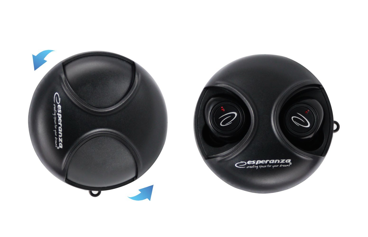 Esperanza EH228K Headphone, Wireless, Black - Image 1