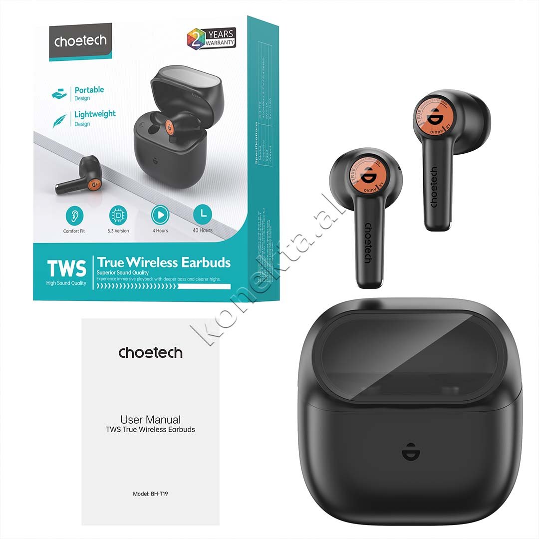 Choetech BH-T19 Headphones, Bluetooth 5.3, IPX4 - Thumbnail 10