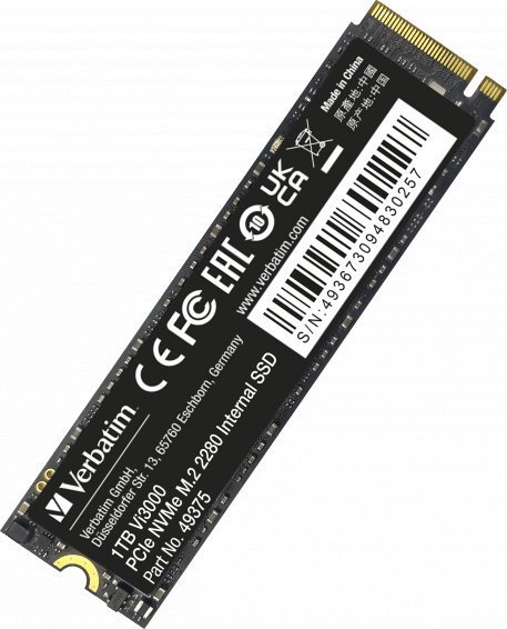Verbatim Vi3000 SSD, 1TB, M.2 2280 PCI-E x4 Gen4 NVMe - Thumbnail 2