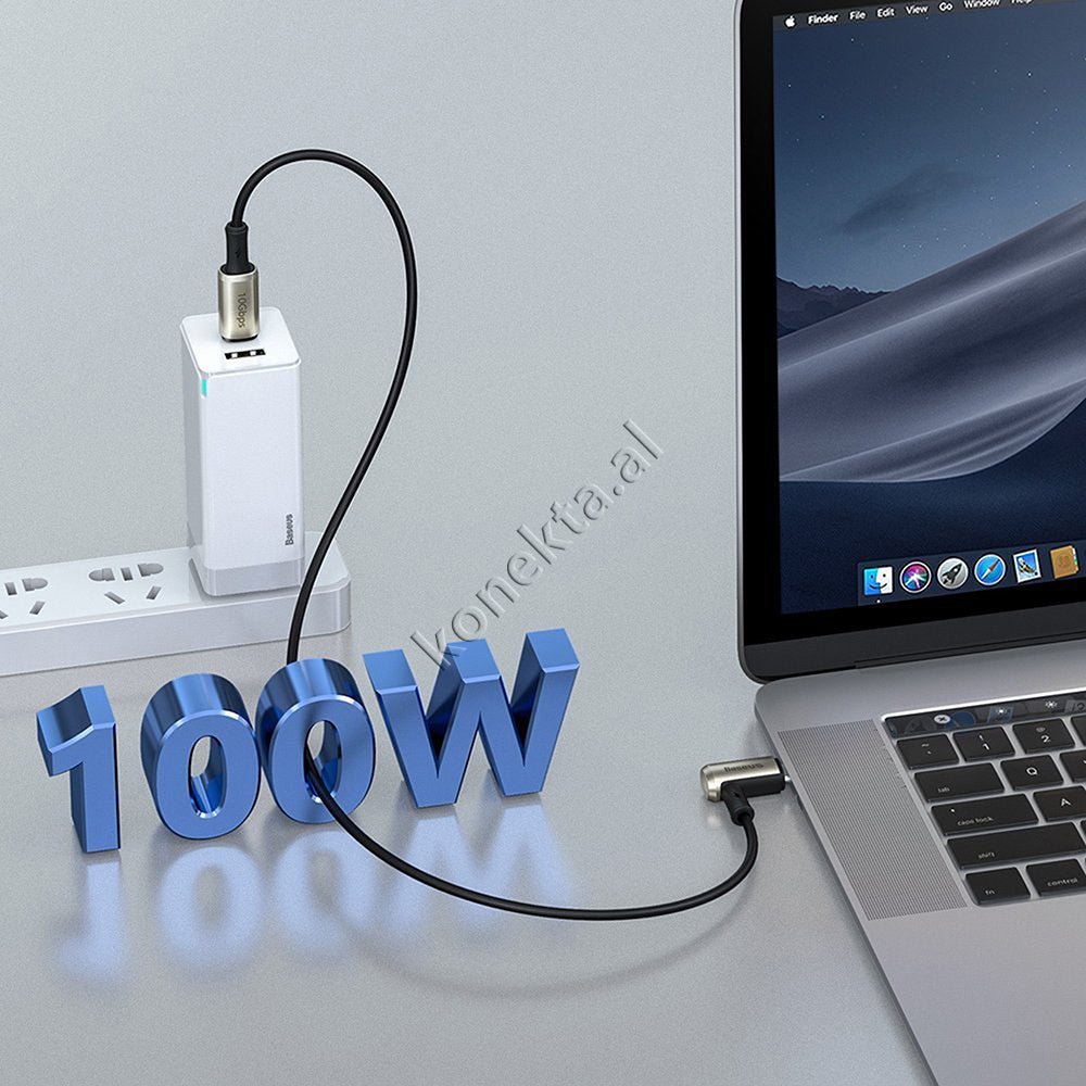 Baseus USB Cable, 1.5m, Type-C to Type-C, 100W Fast Charge - Thumbnail 11
