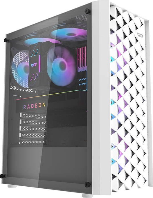 Darkflash DK351 Case, White, Midi Tower - Thumbnail 2