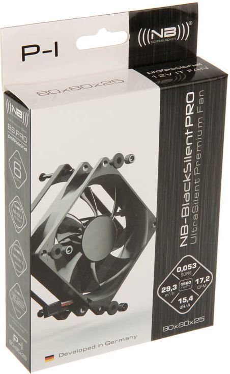 Noiseblocker BlackSilent Pro P-1 Cooler, 80 mm - Thumbnail 5