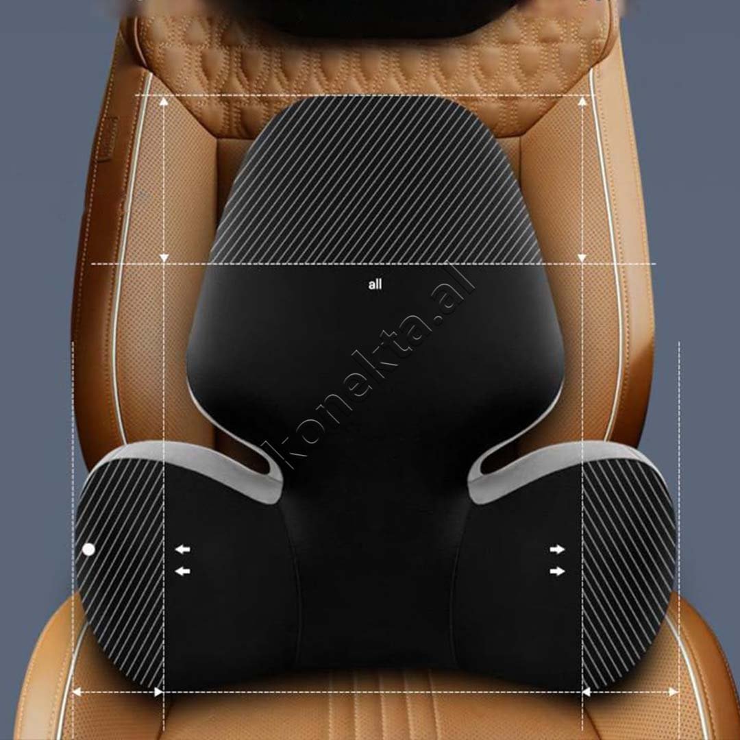tjetertjeter Multifunksional Memory Pillow, Grey / Black - Thumbnail 4