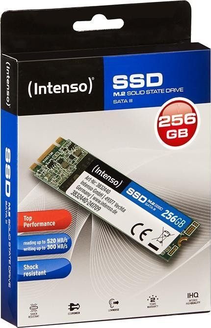 Intenso Top SSD, 256GB, M.2 2280 SATA III - Thumbnail 2