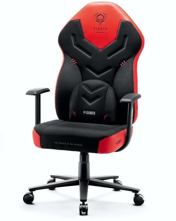 Diablo X-Gamer 2.0 Karrige, E zezë / Kuqe - Thumbnail 3