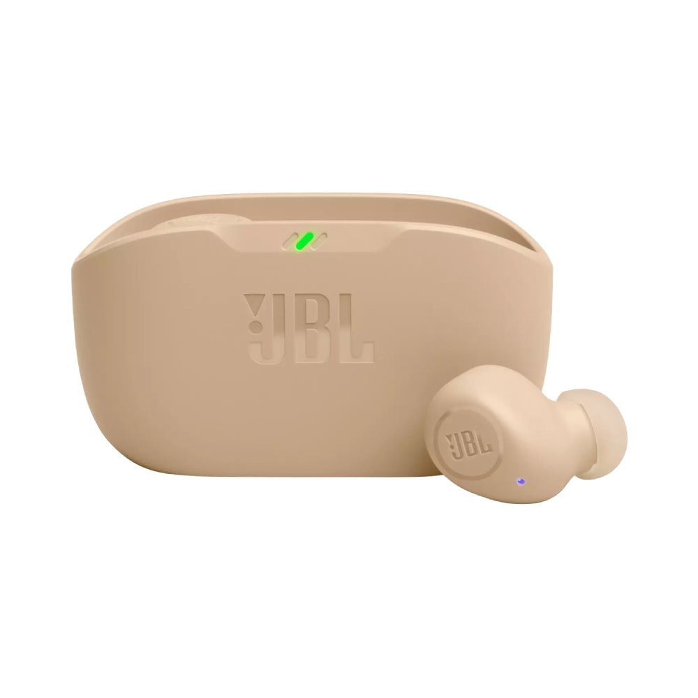JBL Wave Buds Earbuds, Beige - Image 1