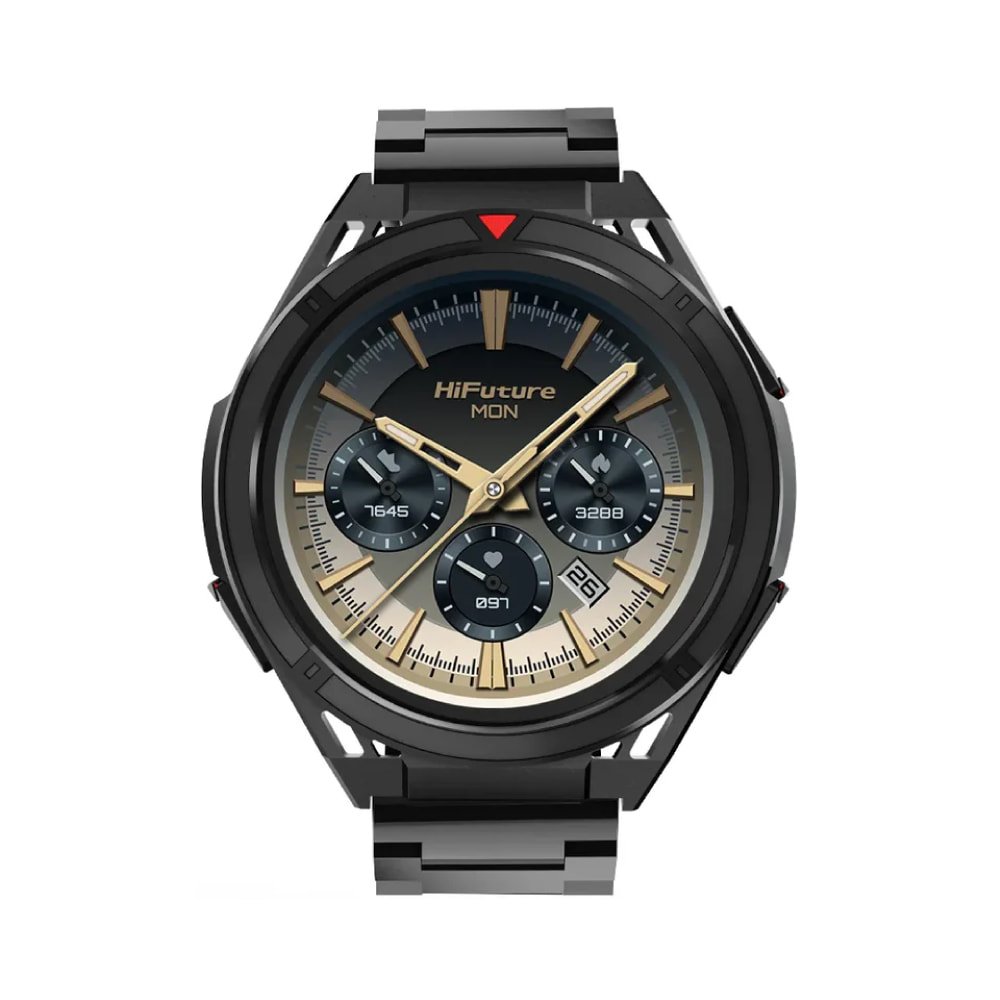 HiFuture Active Smart Watch, Black/Red - Image 1