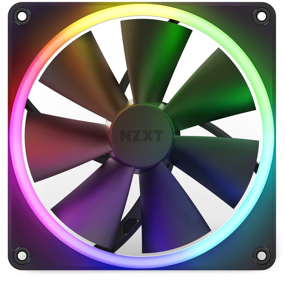 NZXT F140 RGB Fan, 14 cm, Black - Thumbnail 4