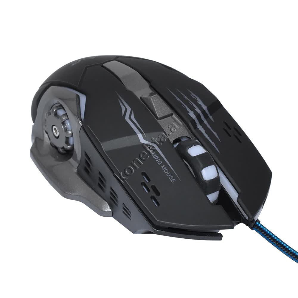 tjetertjeter X1 Gaming Mouse, Black and Grey, RGB Lighting - Thumbnail 25