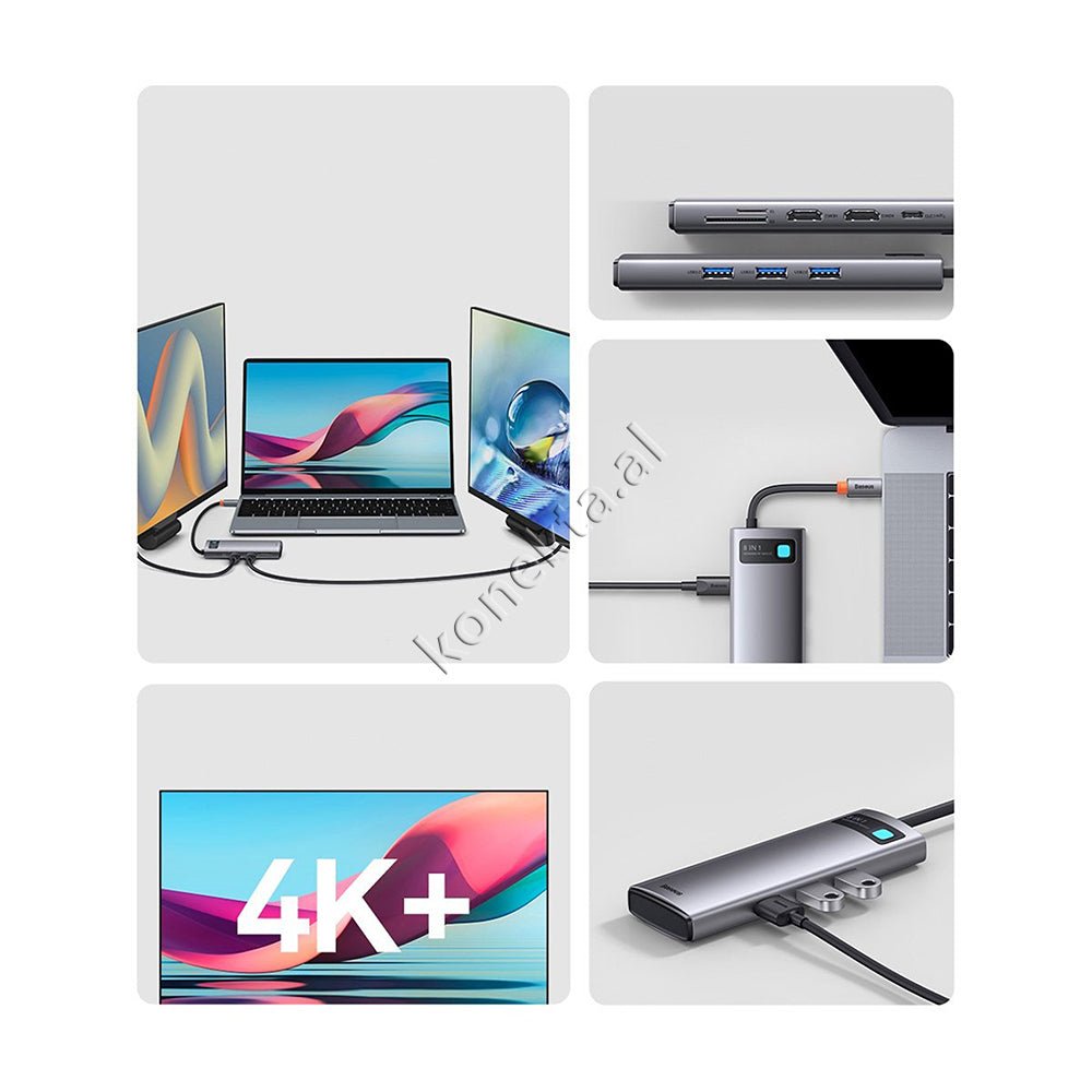 Baseus HUB Me Shumë Porta 8 në 1 - Thumbnail 17