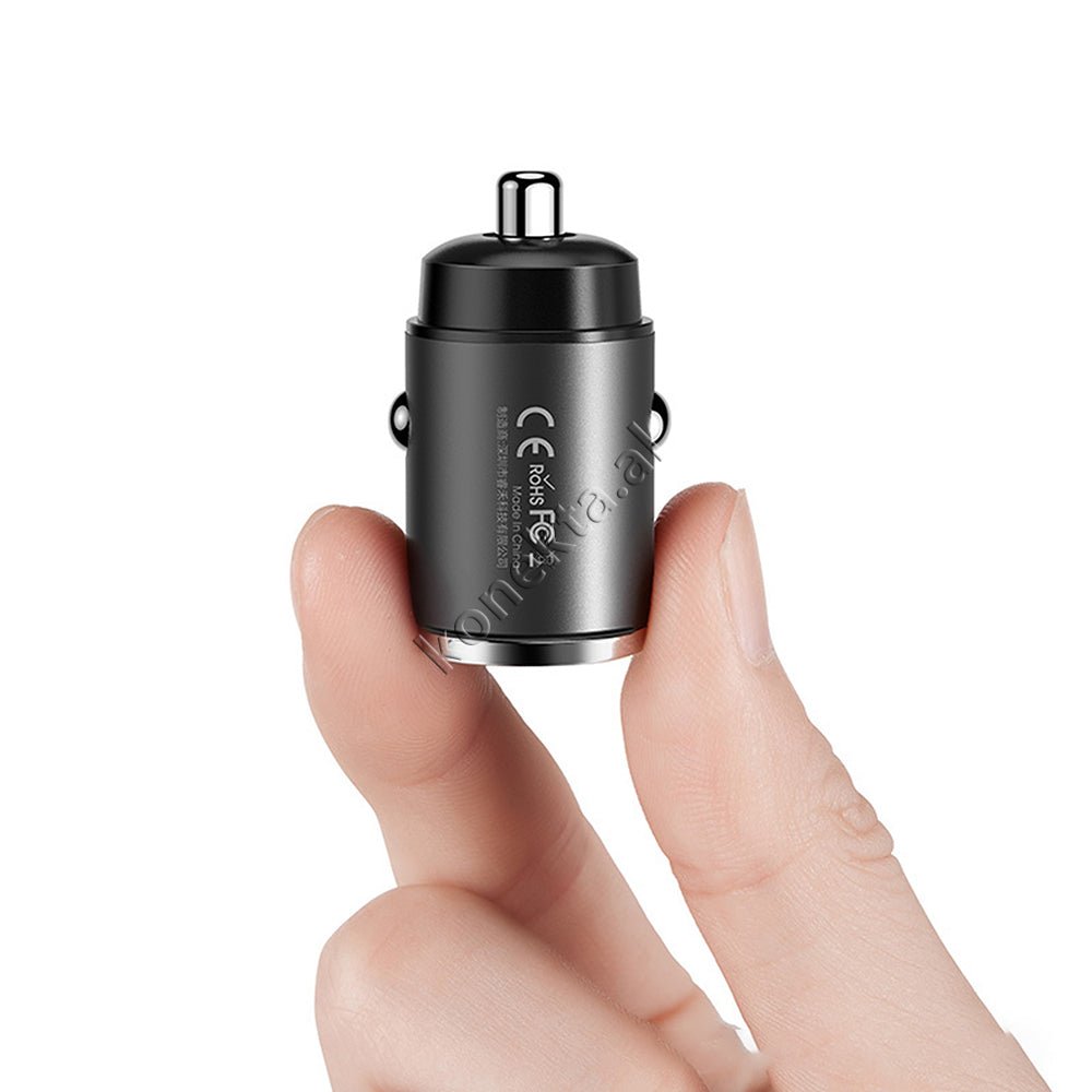 REMAX 30w Fast Charge Car Charger, Black - Image 1