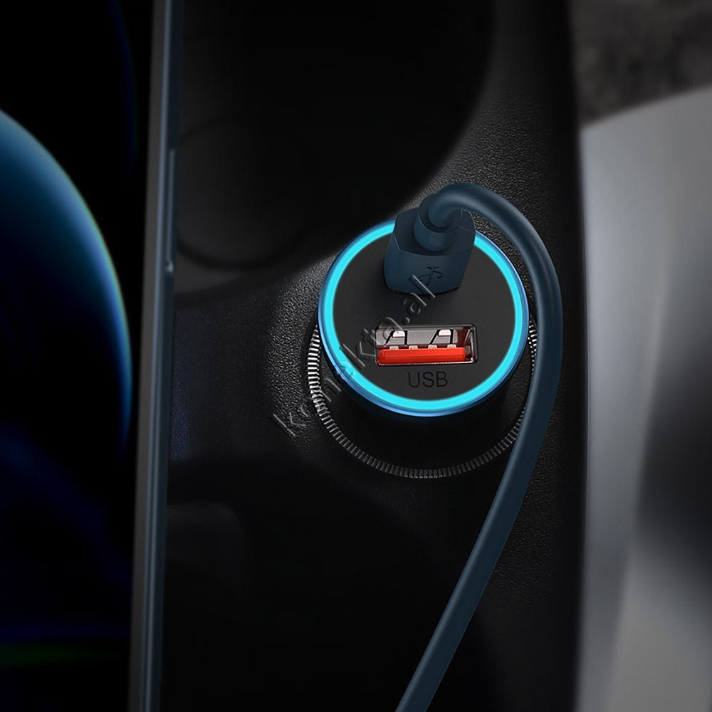 Baseus Car Charger with 2 USB Ports + Type-C 40W - Image 1