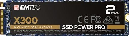 Emtec X300 Power Pro SSD, 2TB, M.2 2280 PCI-E x4 Gen3 NVMe - Image 1
