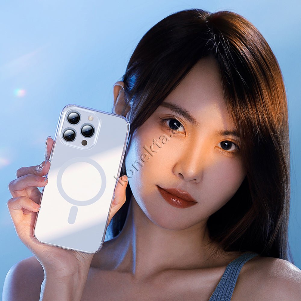 Baseus Cover Transparente Me MagSafe Per iPhone 13 Pro Max / 14 Pro Max - Thumbnail 12