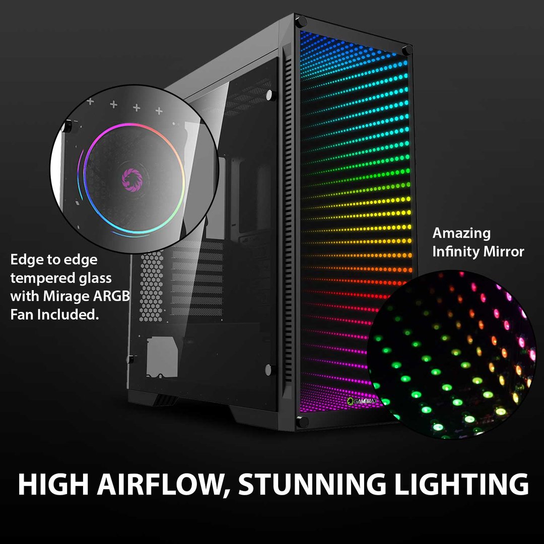 Gaming PC Custom Build Desktop, Core i7~14700K, 64GB RAM, 2TB SSD, RTX 4070Ti, Windows 11 Pro - Thumbnail 2