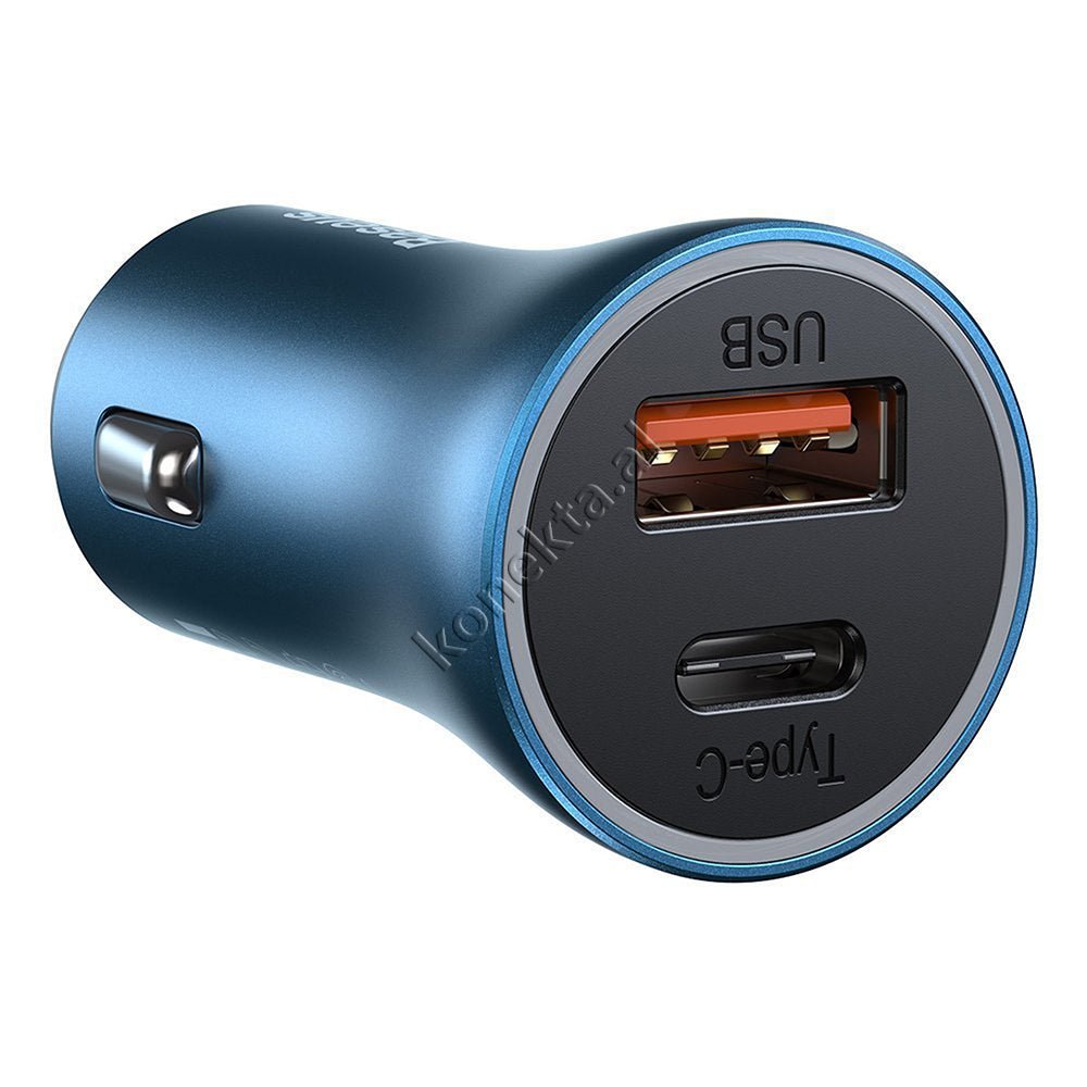 Baseus Car Charger with 2 USB Ports + Type-C 40W - Thumbnail 8