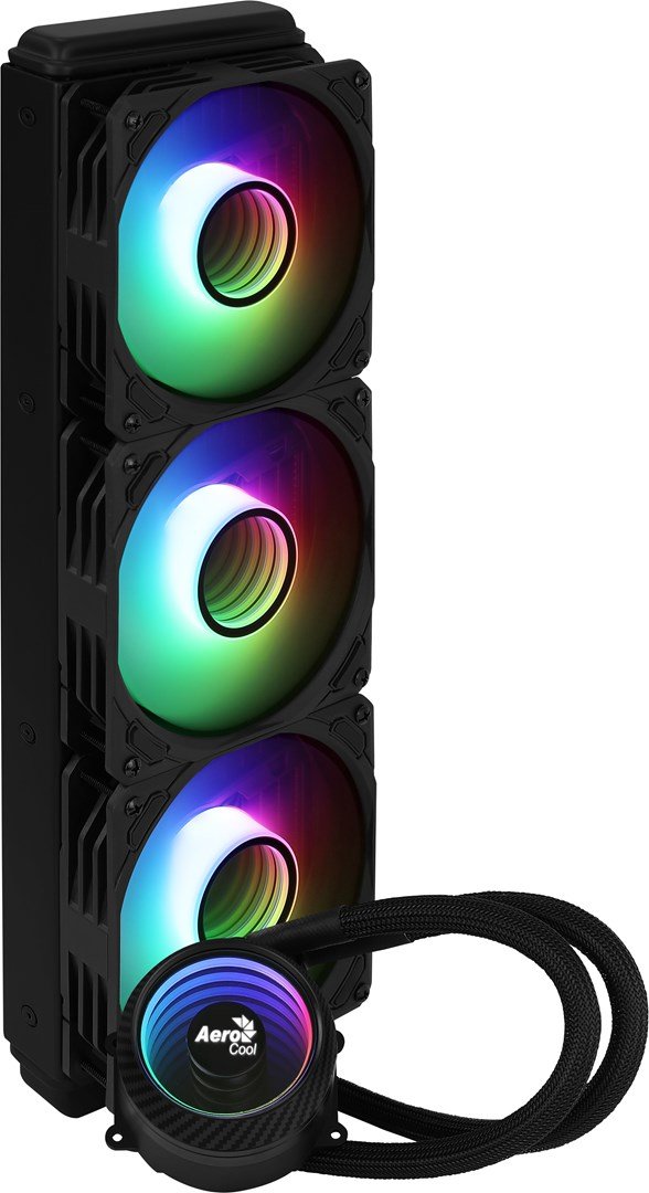 Aerocool PGS Mirage L360 ARGB Water Cooler, 394mm, 550W TDP, Black - Thumbnail 3