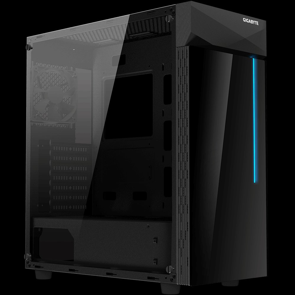 GIGABYTE AORUS C200 Case, Mid tower, Black - Image 1