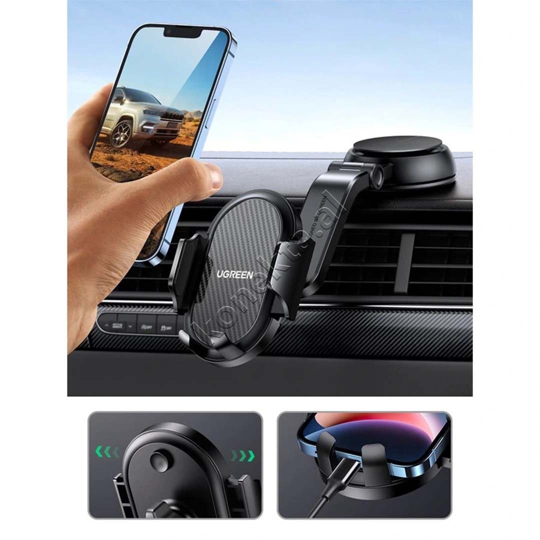 UGreen Car Phone Holder, Zinc Alloy, Fits Phones 4.7 - 7.2 Inch - Thumbnail 11