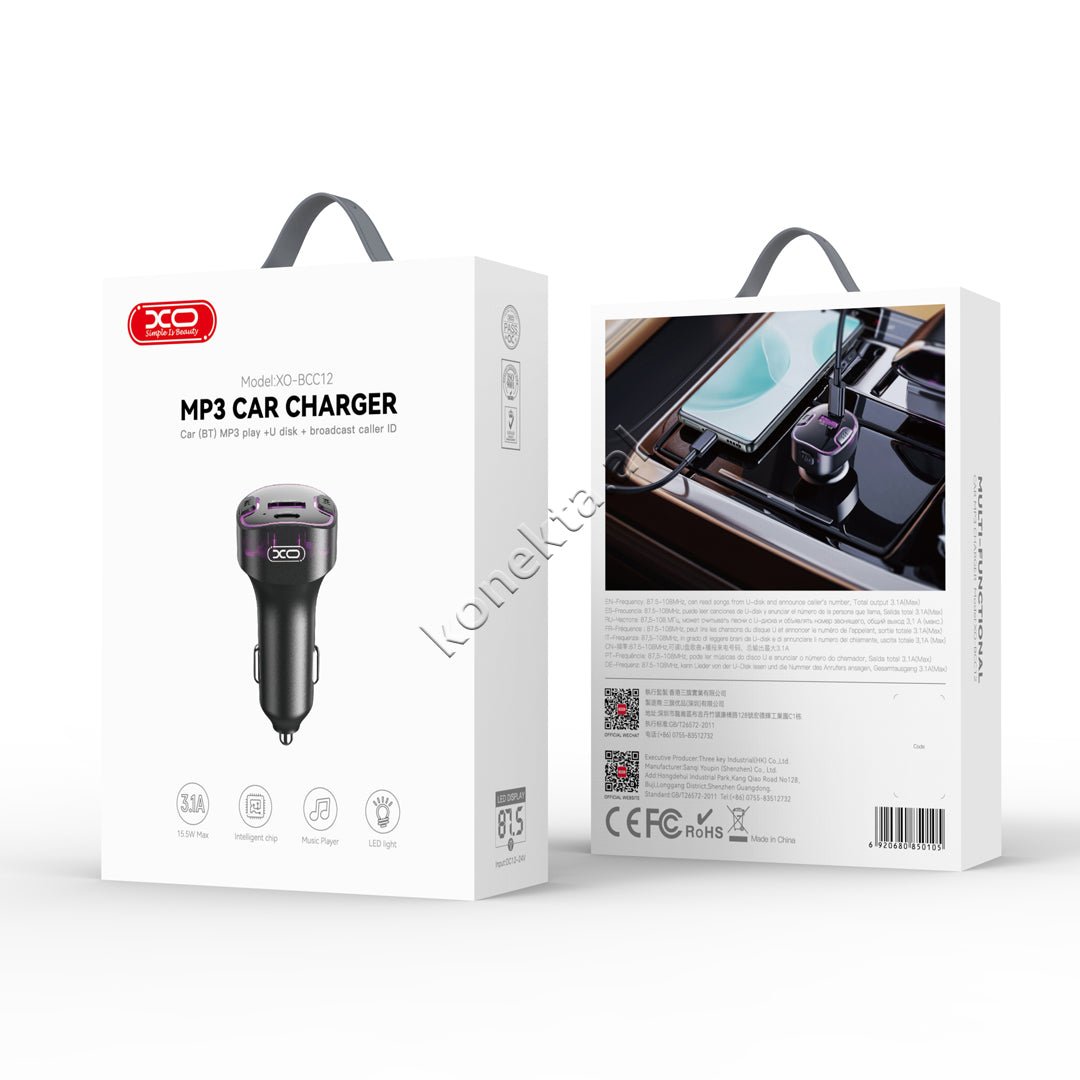 XO MP3 Bluetooth Adapter, 15W - Thumbnail 2