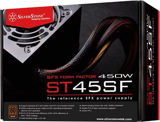 SilverStone SST-ST45SF V3.0 SFX Power Supply, 450W - Thumbnail 8