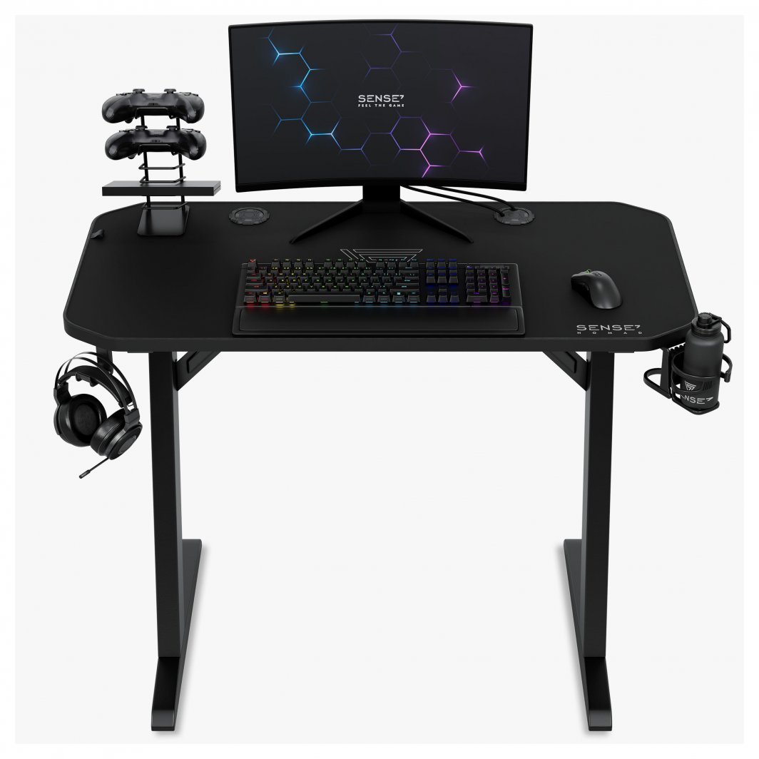 SENSE7 Nomad Classic Table, 100cm x 50cm, Black - Thumbnail 5