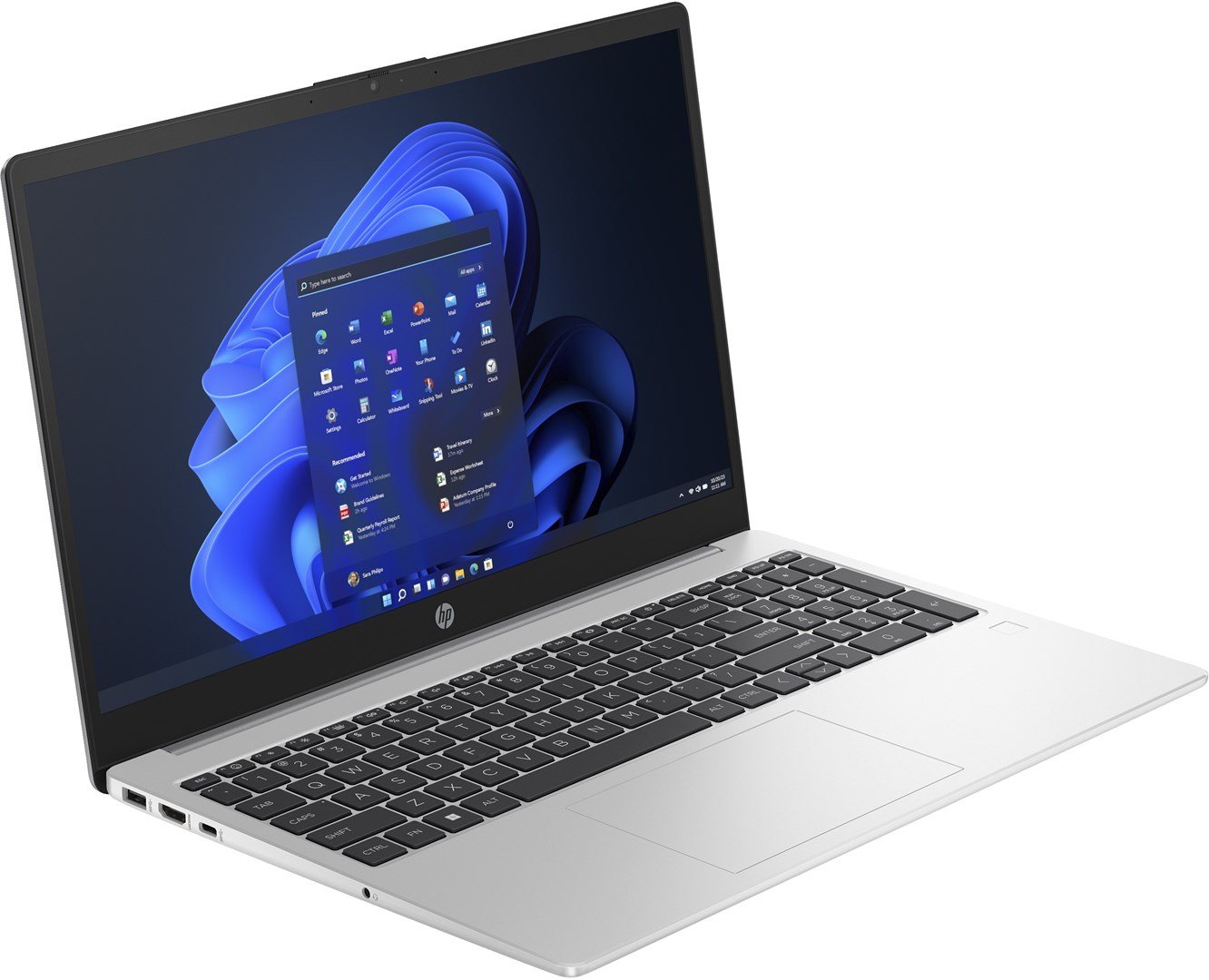HP 255 G10 Laptop, 15.6" Full HD, AMD Ryzen™ 5 7530U, 16GB DDR4-SDRAM, 512 GB SSD, Silver - Thumbnail 2