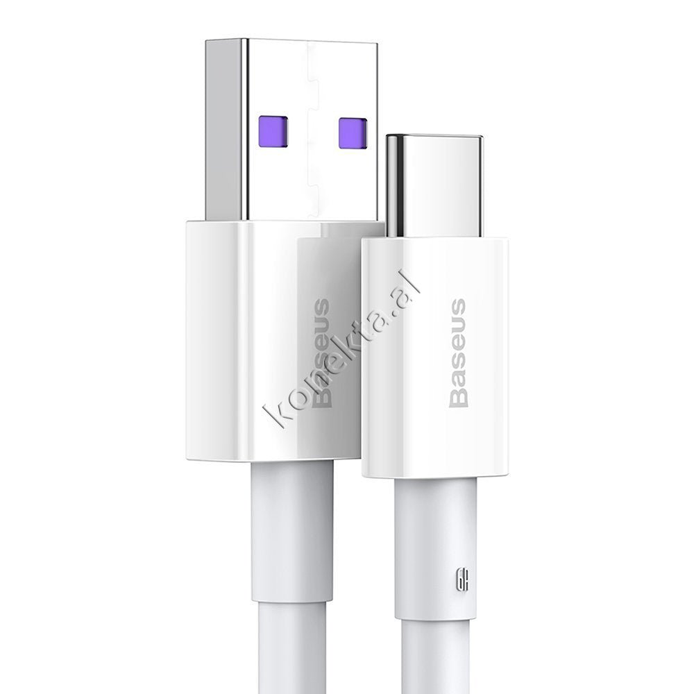 Baseus Superior Series Type-C Charging Cable, 66W, 1m, White - Thumbnail 3