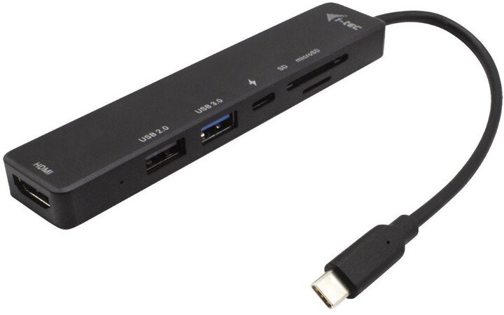 I-Tec Docking Station, USB-C, HDMI, 4K, PD, 60W, Black - Image 1