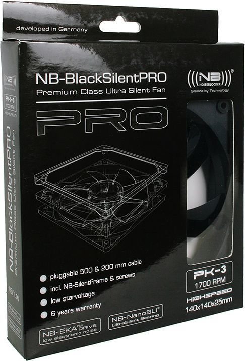 Noiseblocker BlackSilent Pro PK3 Cooler, 140 mm - Thumbnail 4
