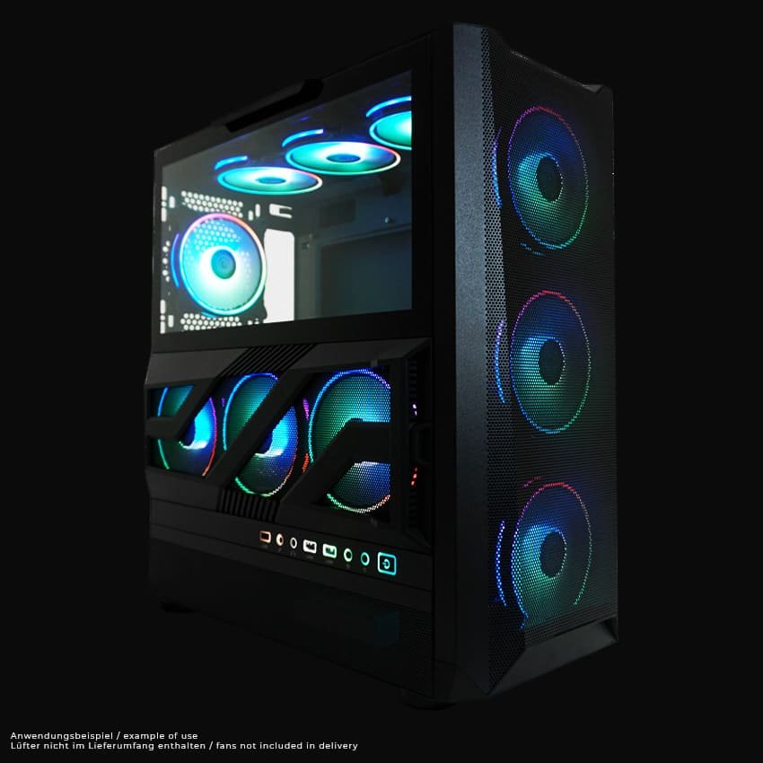 LC-900B-ON Midi-ATX Case, Black - Thumbnail 6