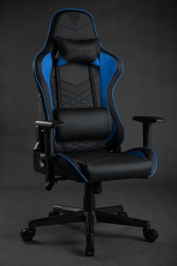 SENSE7 Spellcaster Gaming Chair, Black/Blue - Thumbnail 7