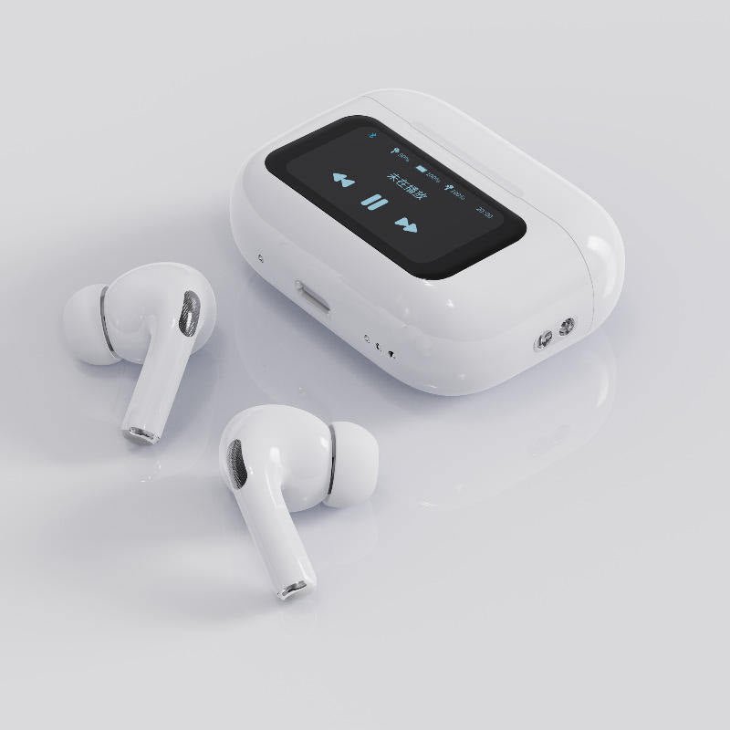 Airpods ANC/ENC Earbuds, White, Touch Screen - Thumbnail 4