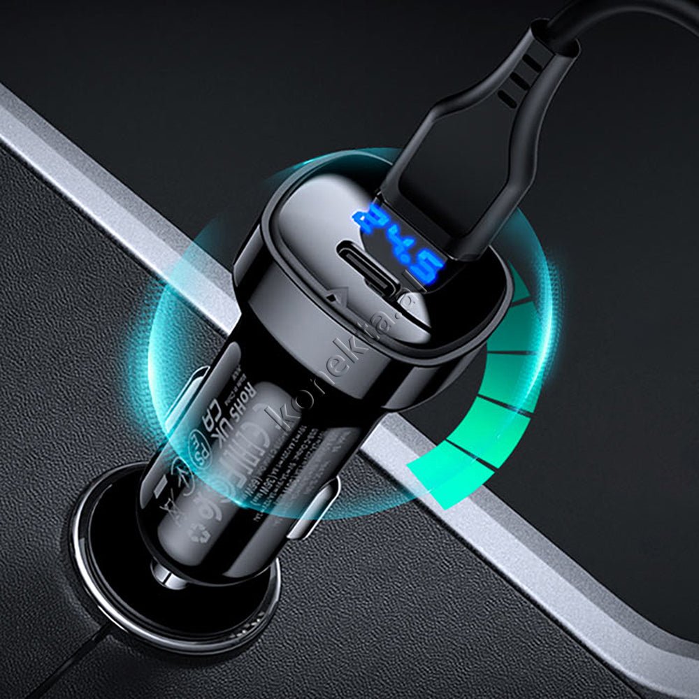 AceFast Car Charger 66W with USB and Type-C Ports - Thumbnail 11