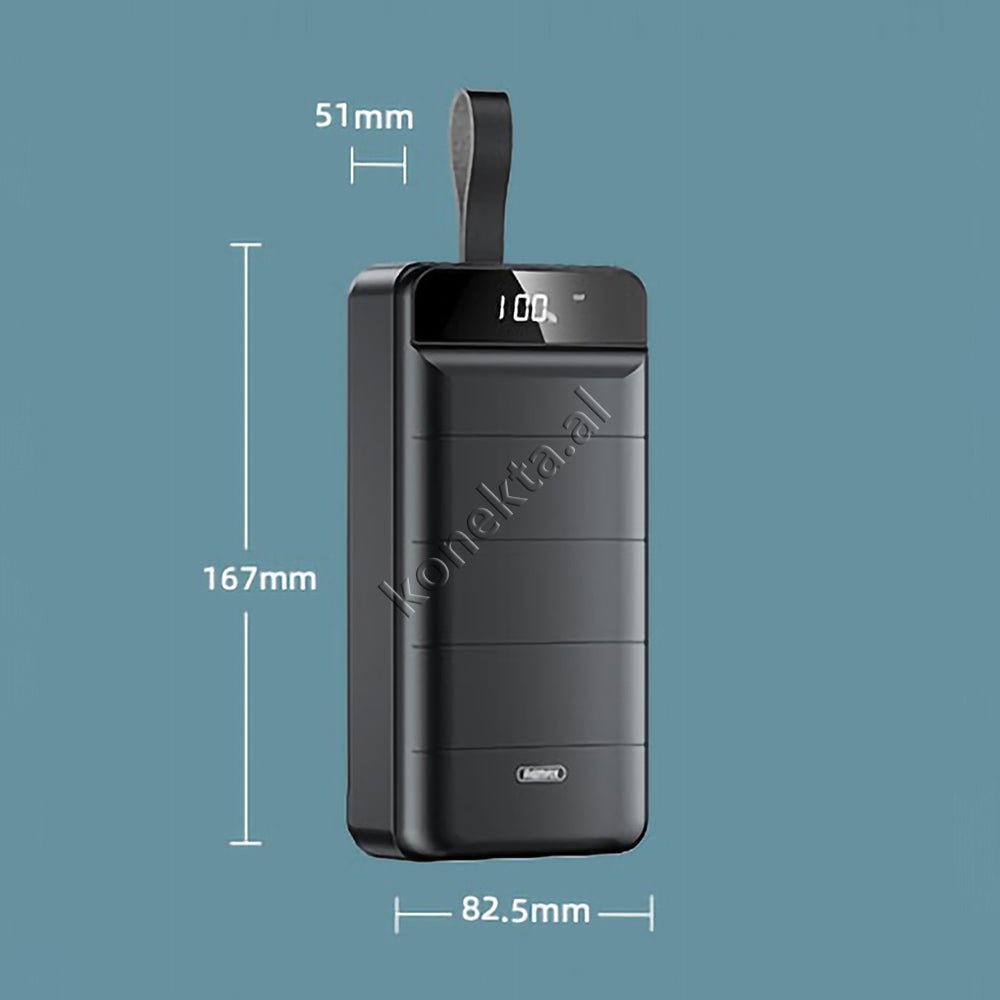 Remax 50000mAh Power Bank, Black / White - Thumbnail 10