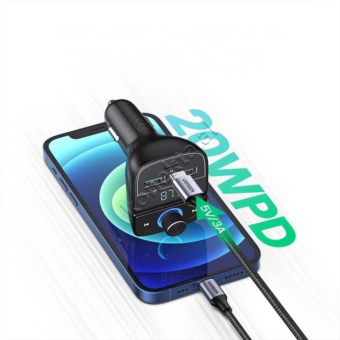 UGreen Car Charger MP3 Adapter with 4 Ports - Thumbnail 4